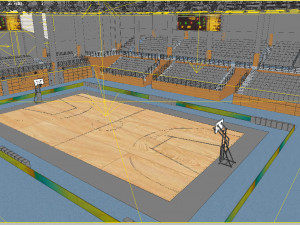 basketball gym 015 Modelo 3D
