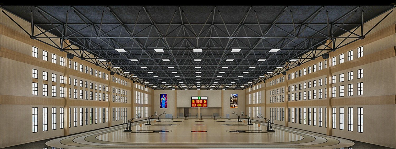 basketball gym 018 3D Model .c4d .max .obj .3ds .fbx .stl .blend