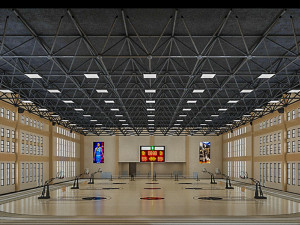 basketball gym 018 3D Model