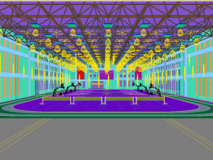 basketball gym 018 Model 3D