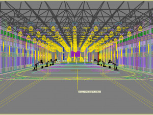 basketball gym 018 Model 3D