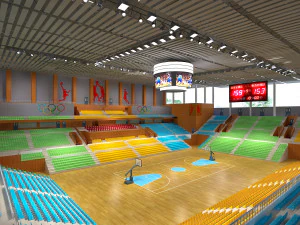 academia de basquete 019 Modelo 3D