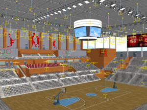 basketball gym 019 3D Model