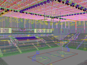basketball gym 019 3D Model