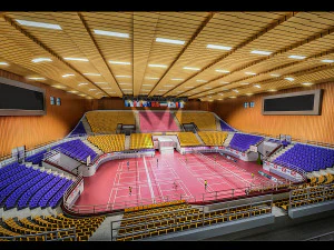 sala badminton indoor 001 Modello 3D