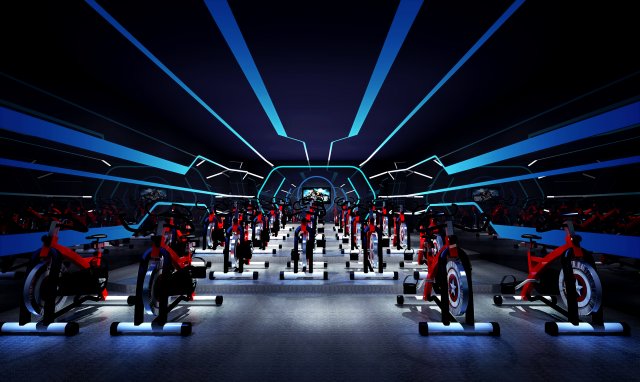 gym space 03 3D Модель .c4d .max .obj .3ds .fbx .stl .blend 
