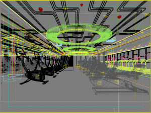 gym space 04 3D Модель