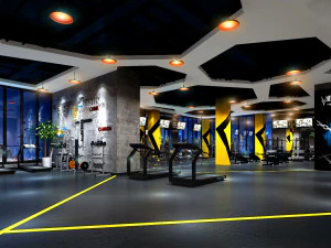 тренажерный зал 09 3D Модель