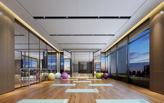 gym space 13 Modello 3D .c4d .max .obj .3ds .fbx .stl .blend 
