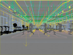 gym space 16 3D 模型