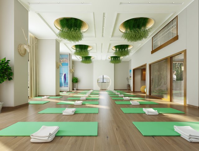 gym space 19 3D Model .c4d .max .obj .3ds .fbx .stl .blend 