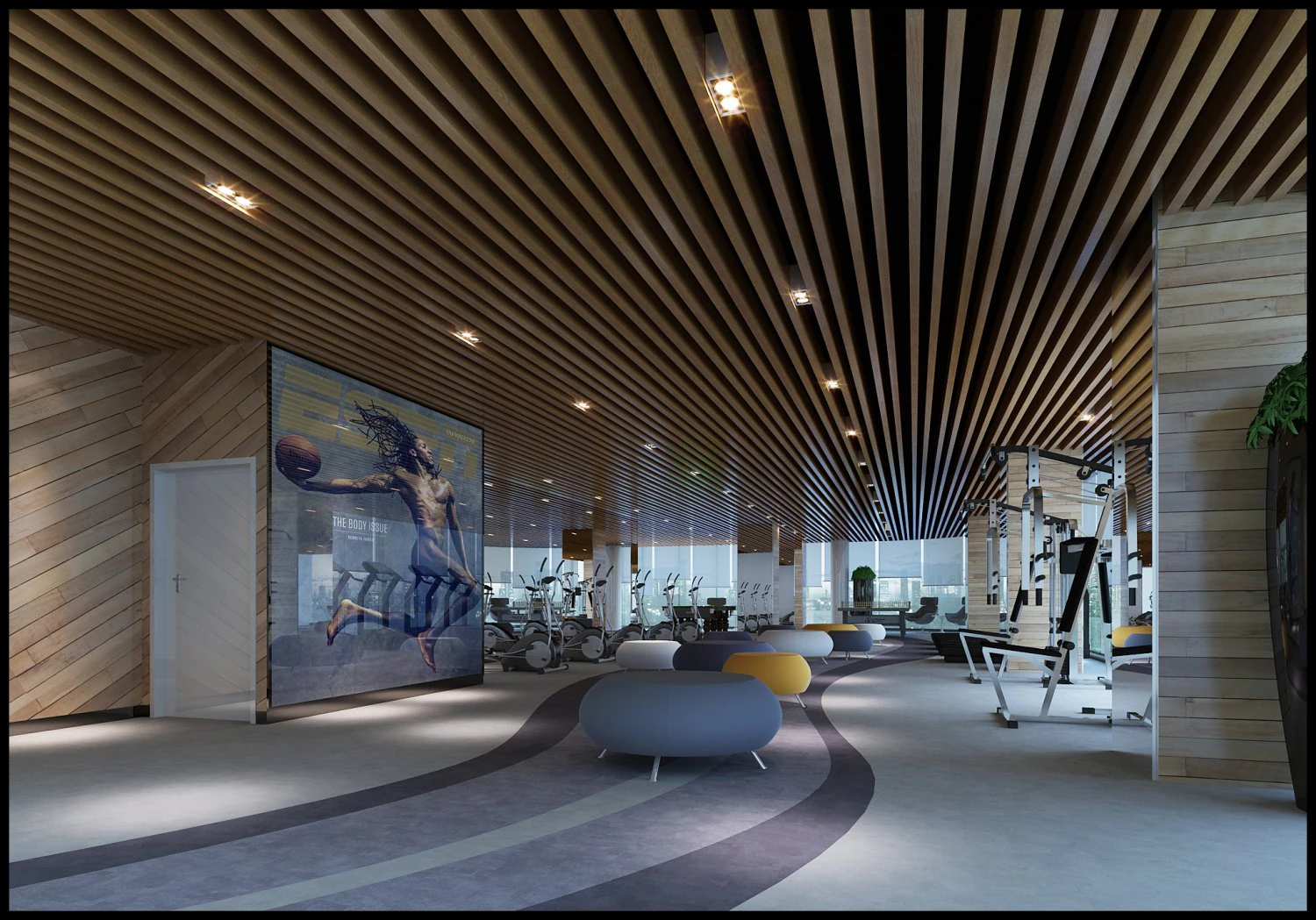 gym space 25 3D Model .c4d .max .obj .3ds .fbx .stl .blend 