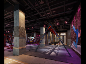 gym space 32 3D Model