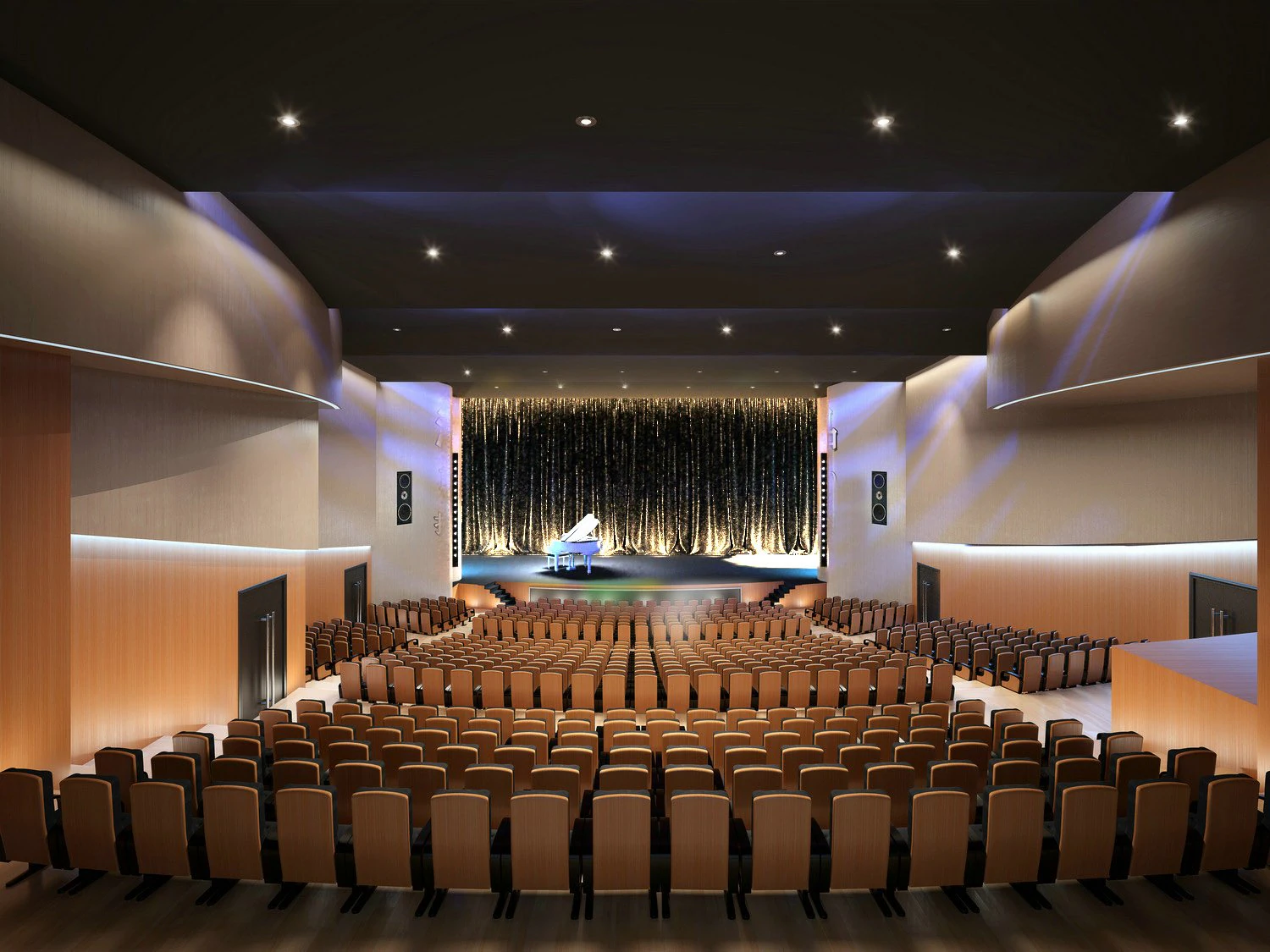 auditorium room 003 3D Model .c4d .max .obj .3ds .fbx .stl .blend 