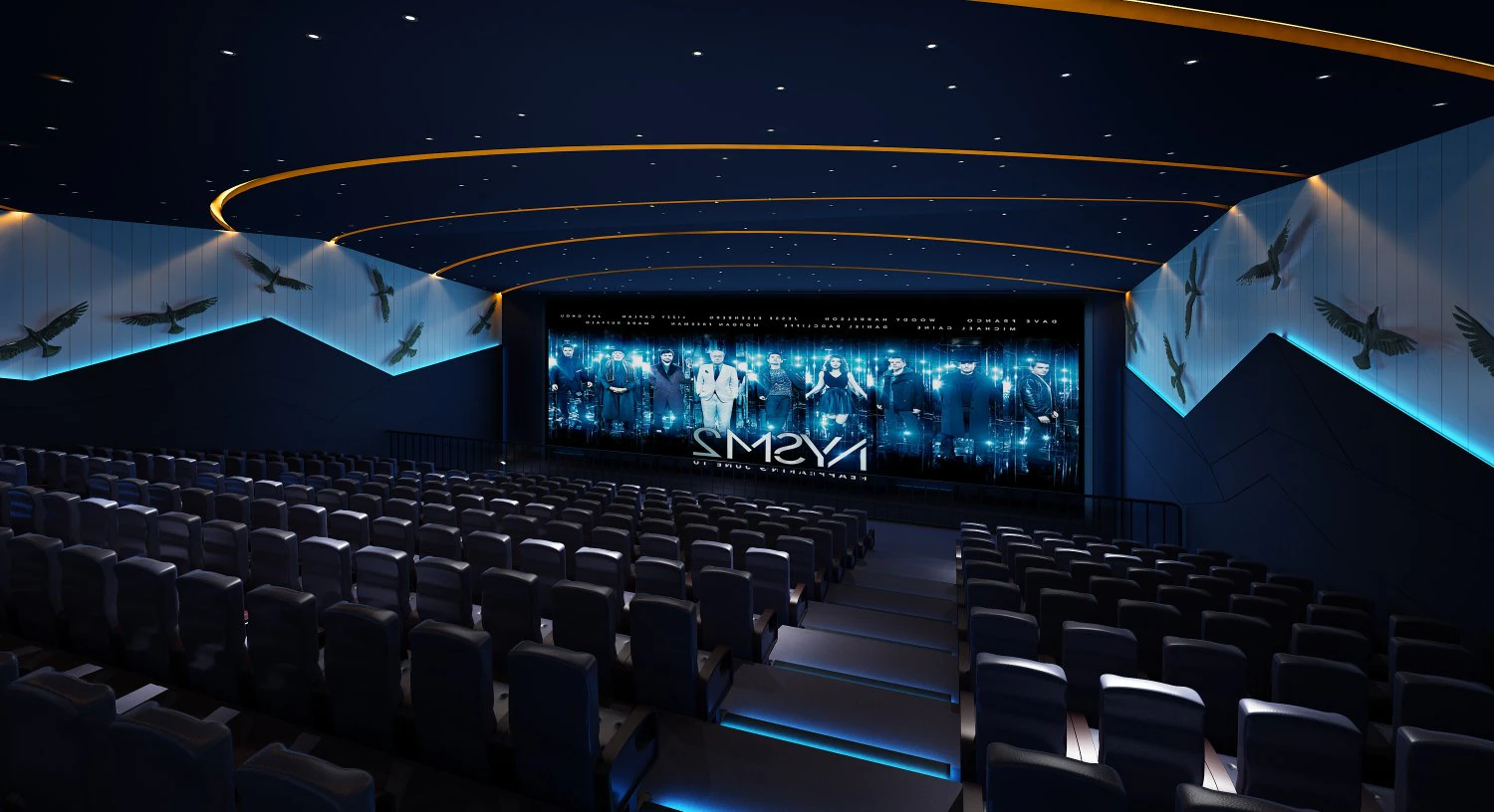 cinema space 001 3D Model .c4d .max .obj .3ds .fbx .stl .blend 