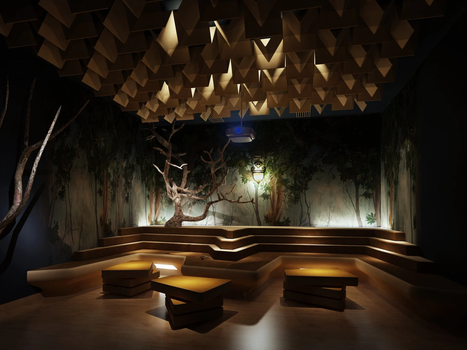cinema space 005 3D Model .c4d .max .obj .3ds .fbx .stl .blend 