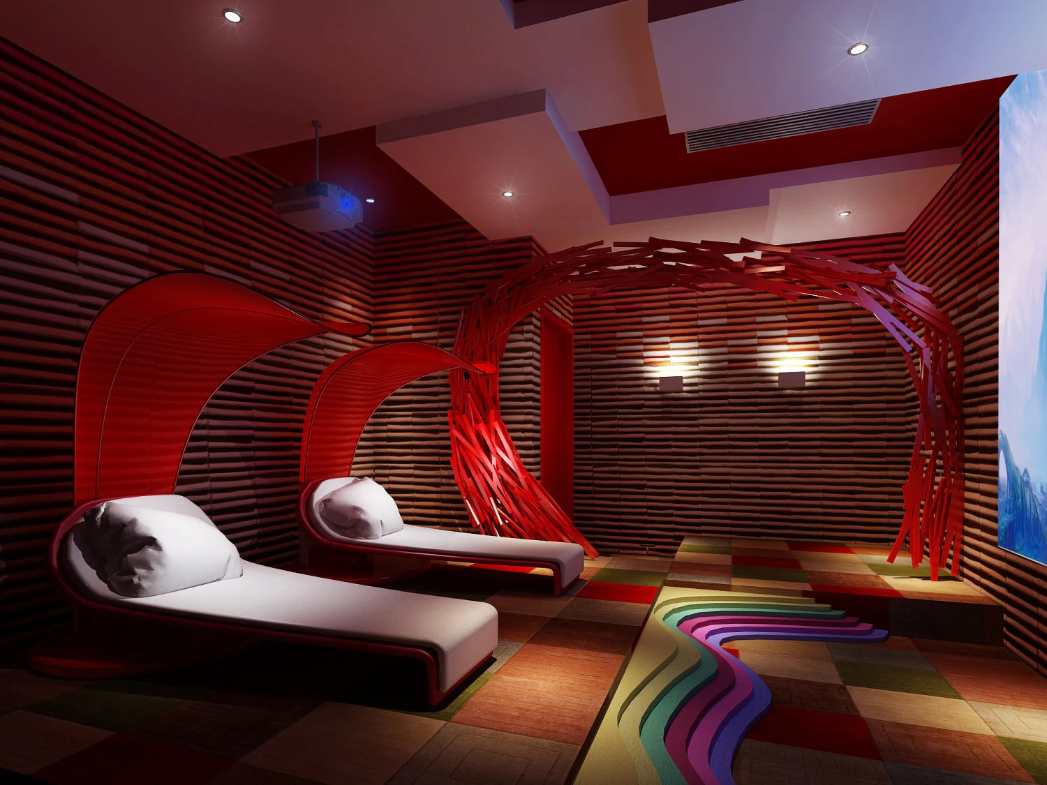 cinema space 011 3D Model .c4d .max .obj .3ds .fbx .stl .blend 