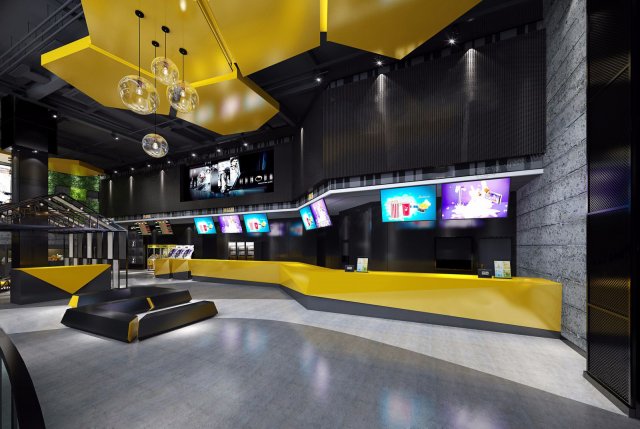 cinema space 014 3D Модель .c4d .max .obj .3ds .fbx .stl .blend 