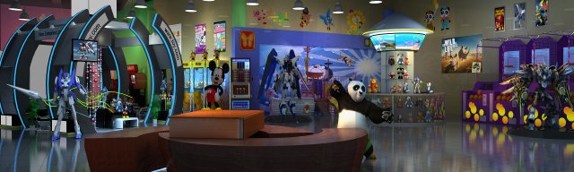 cinema space 015 3D Model .c4d .max .obj .3ds .fbx .stl .blend 
