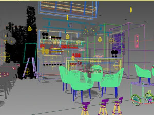 coffee kiosk 001 3D Model