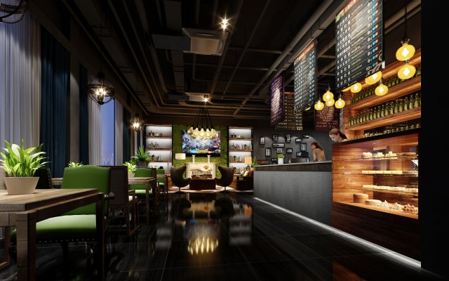 coffee kiosk 019 3Dモデル .c4d .max .obj .3ds .fbx .stl .blend 