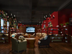 कॉफ़ी कियॉस्क 018 3D मॉडल