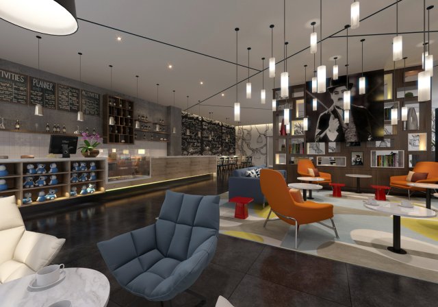 coffee kiosk 021 3D Модель .c4d .max .obj .3ds .fbx .stl .blend