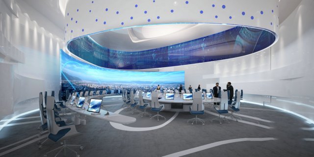 conference space 004 3D मॉडल .c4d .max .obj .3ds .fbx .stl .blend 