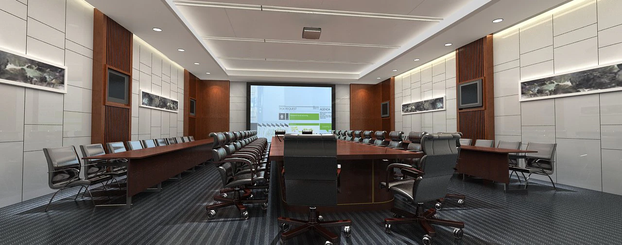 conference space 005 3D Model .c4d .max .obj .3ds .fbx .stl .blend 