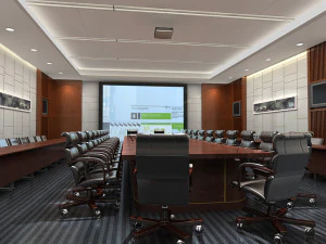 espacio para conferencias 005 Modelo 3D