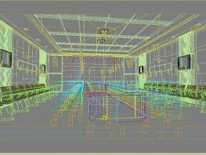 conference space 005 3D Model