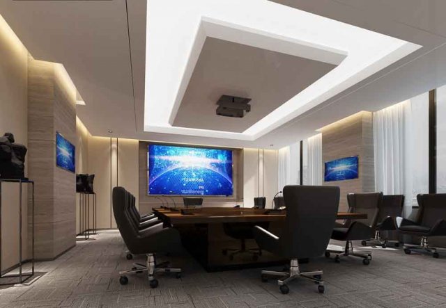 conference space 018 3D Модель .c4d .max .obj .3ds .fbx .stl .blend 