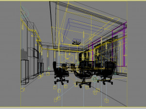 conference space 018 3D Модель