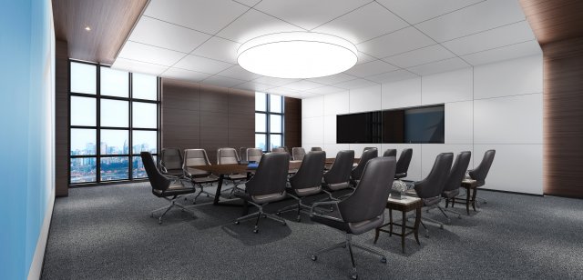 conference space 020 3D 모델 .c4d .max .obj .3ds .fbx .stl .blend 