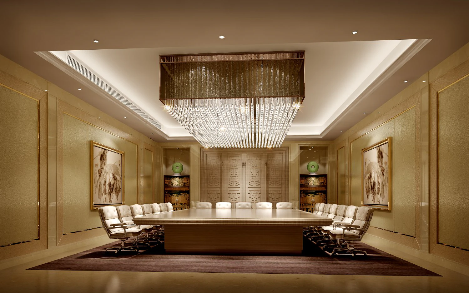 Konferenzraum 023 3D Modell .c4d .max .obj .3ds .fbx .stl .blend 