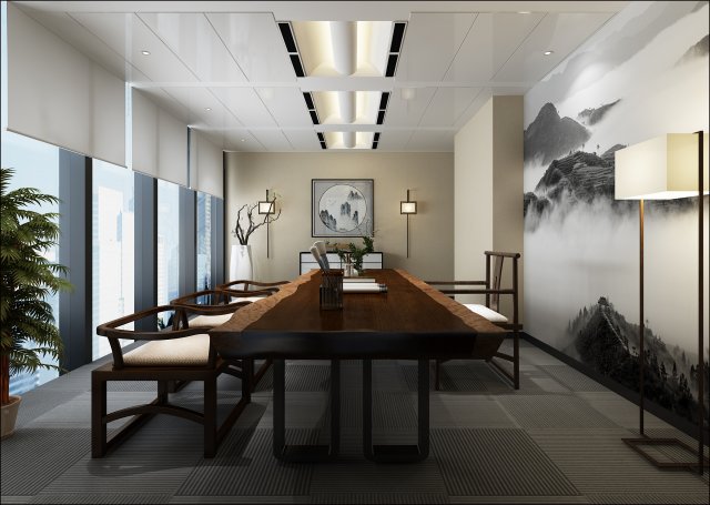 conference space 028 Modèle 3D .c4d .max .obj .3ds .fbx .stl .blend 