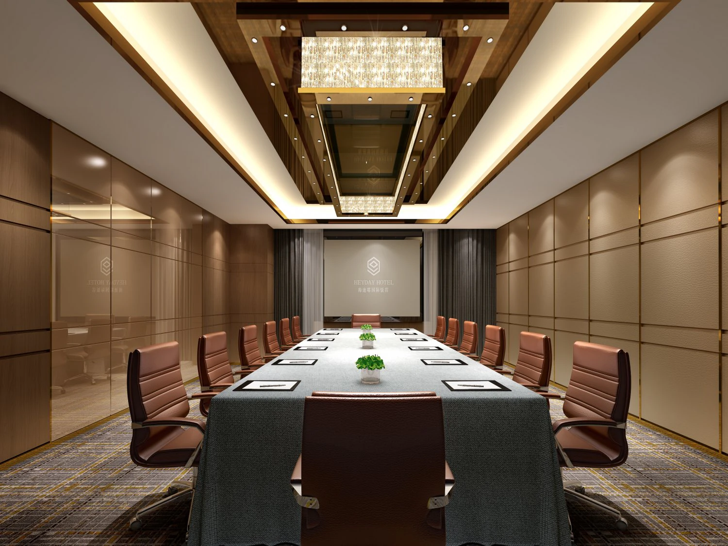 conference space 029 3D Model .c4d .max .obj .3ds .fbx .stl .blend 