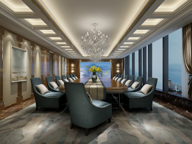 conference space 031 Modelo 3D .c4d .max .obj .3ds .fbx .stl .blend 