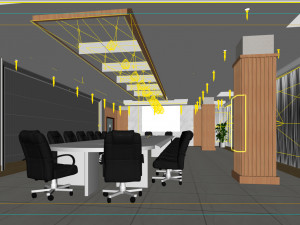 conference space 034 3D 模型