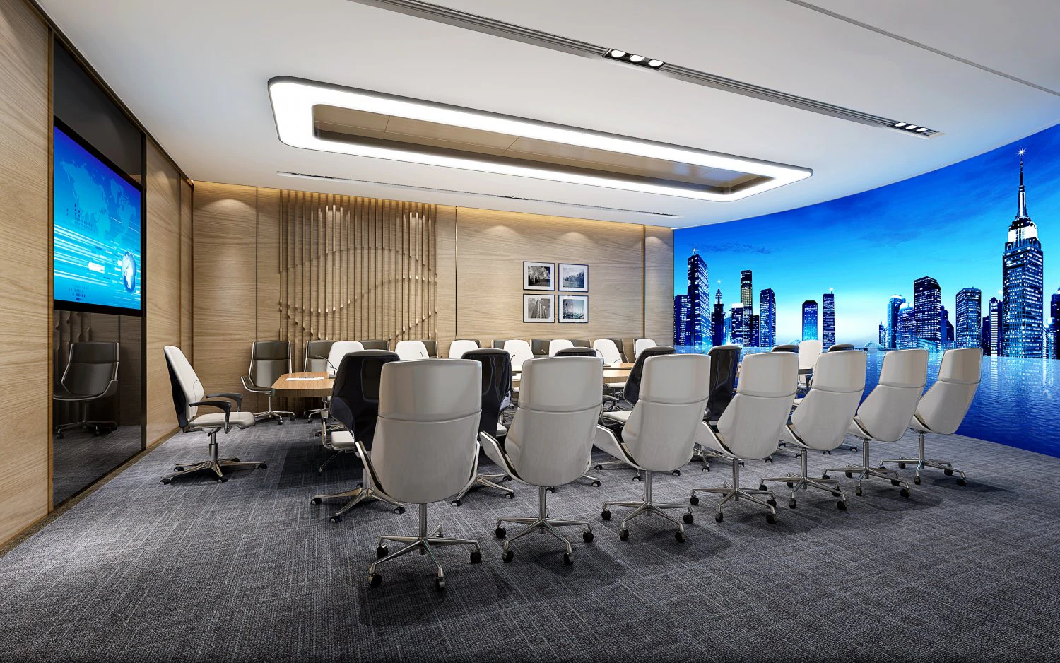 conference space 035 3D Model .c4d .max .obj .3ds .fbx .stl .blend