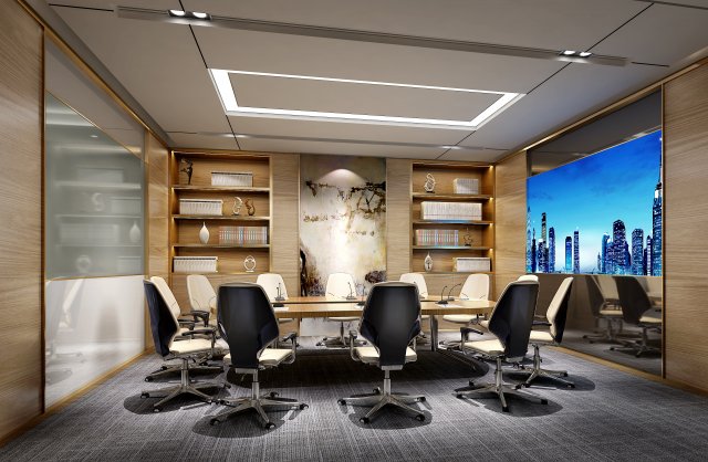 conference space 036 Modèle 3D .c4d .max .obj .3ds .fbx .stl .blend 