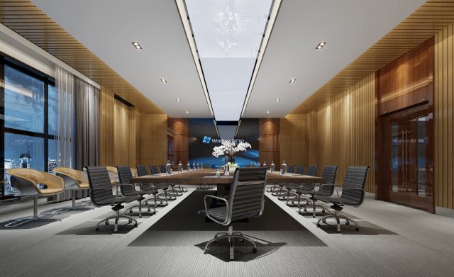 conference space 041 3D 模型 .c4d .max .obj .3ds .fbx .stl .blend 
