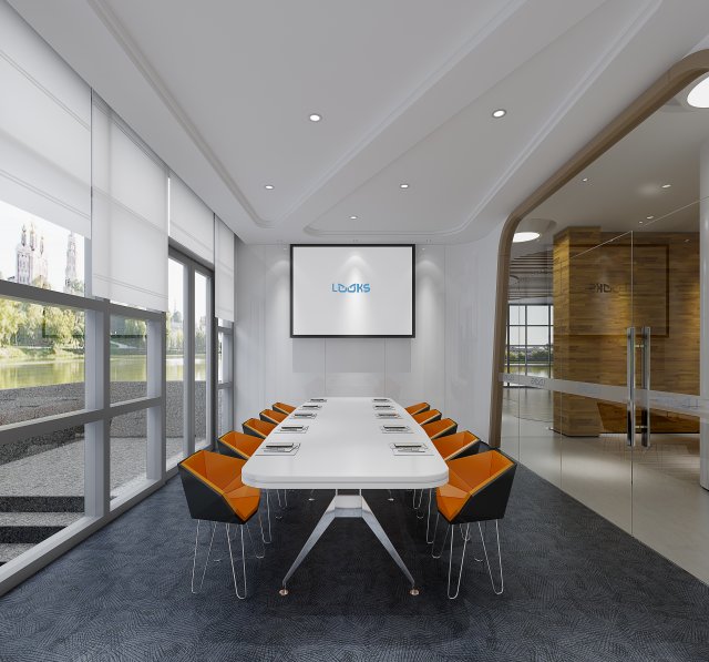 conference space 042 3D मॉडल .c4d .max .obj .3ds .fbx .stl .blend 