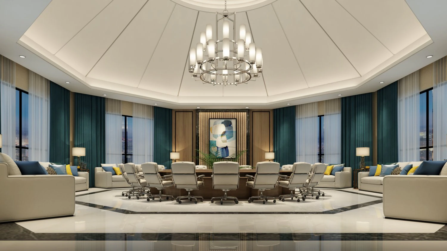 conference space 043 3D Model .c4d .max .obj .3ds .fbx .stl .blend 