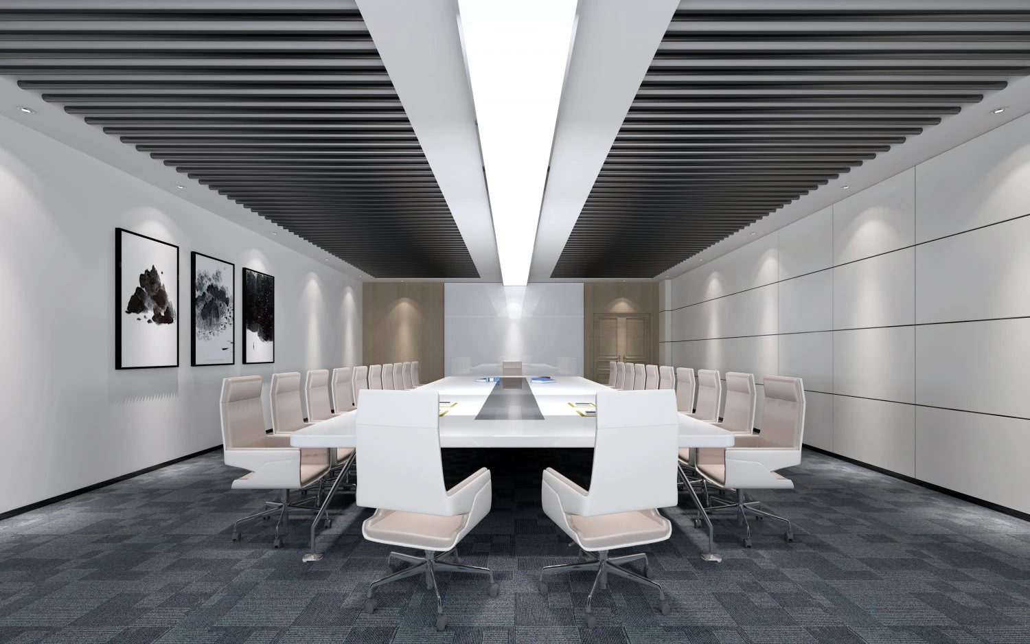conference space 044 3D Model .c4d .max .obj .3ds .fbx .stl .blend 