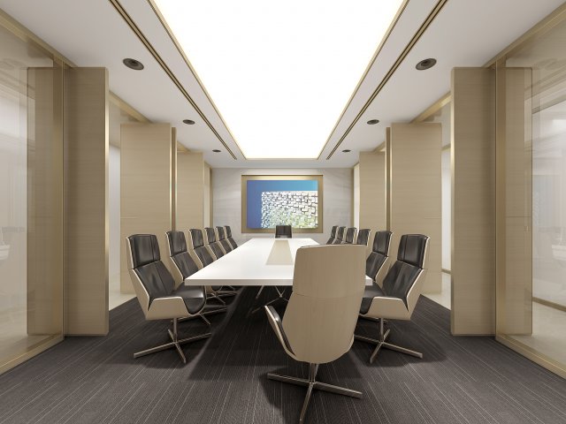 conference space 047 3D Модель .c4d .max .obj .3ds .fbx .stl .blend 