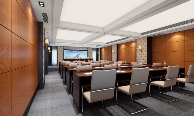 conference space 052 3Dモデル .c4d .max .obj .3ds .fbx .stl .blend 