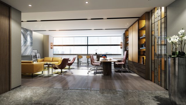 office space 004 3D Model .c4d .max .obj .3ds .fbx .stl .blend 