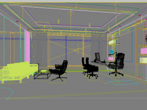 office space 006 3D 模型