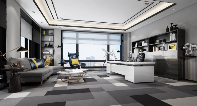 office space 011 Modello 3D .c4d .max .obj .3ds .fbx .stl .blend
